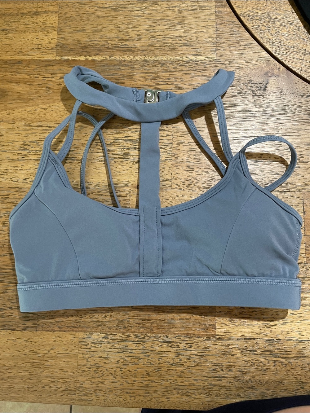Buffbunny Women’s High-Neck Strappy Sports Bra - Slate Blue